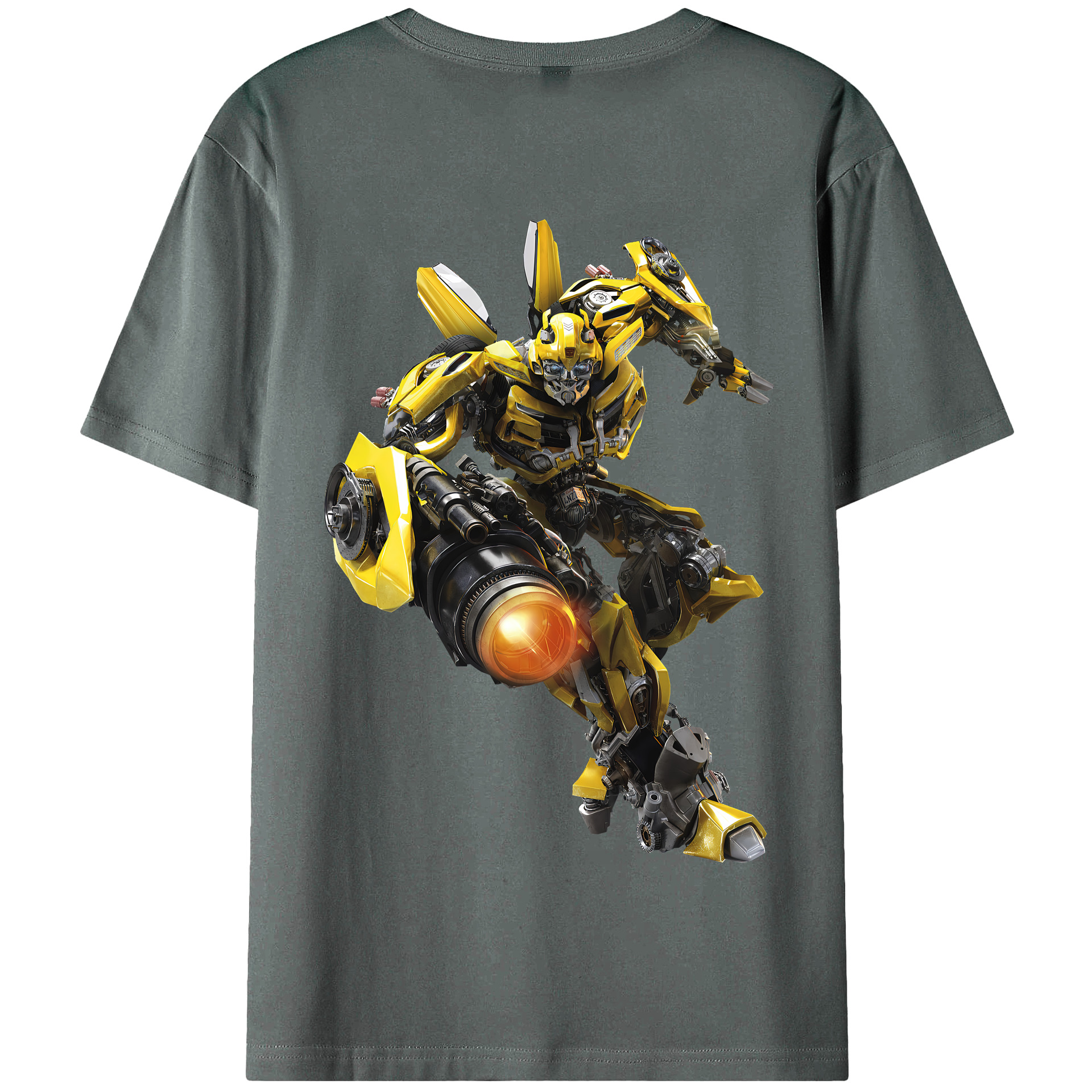（画像用） Transformers トランスフォーマー 綿100％半袖Tシャツ（背面プリント）
